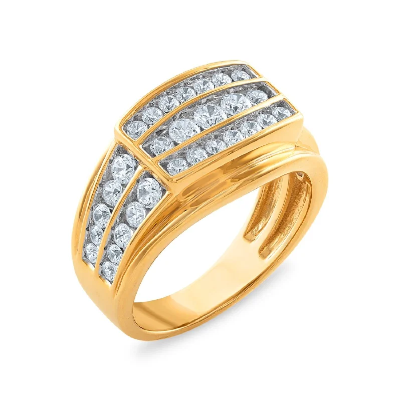 1-1/2 CTW Diamond Ring in 10KT Yellow Gold