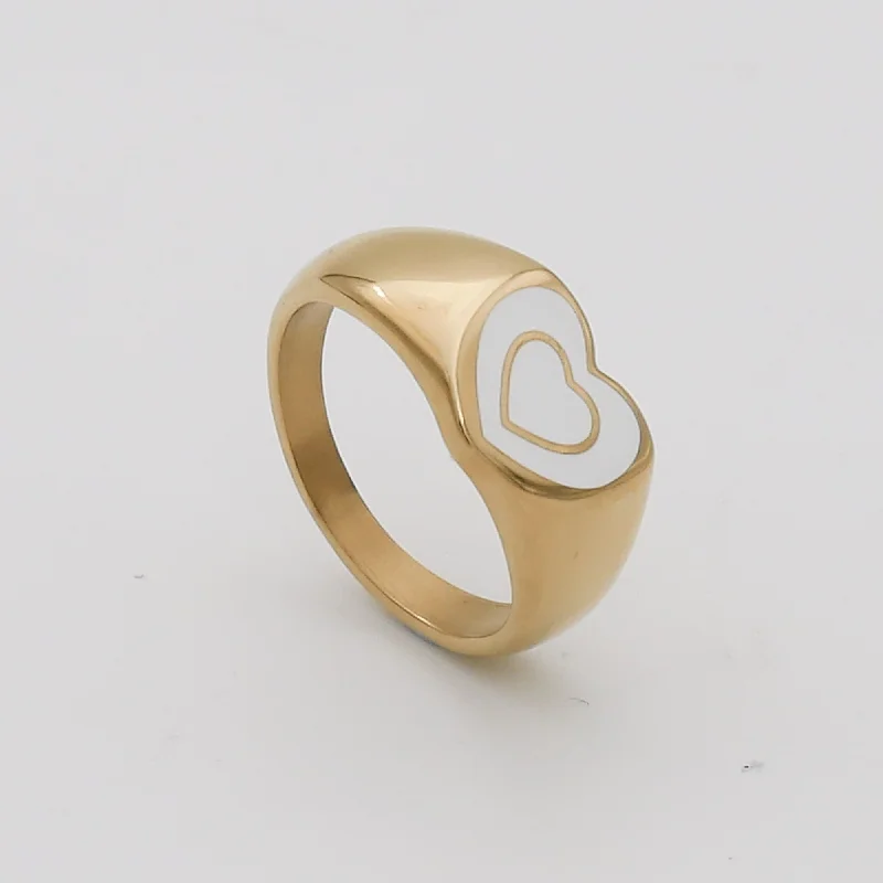 Alexandra Opal Heart Ring