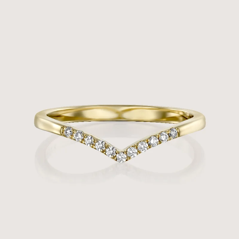 Hannah Ring With White diamonds