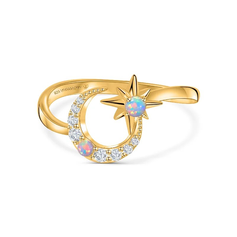 Opal Celestial Ring