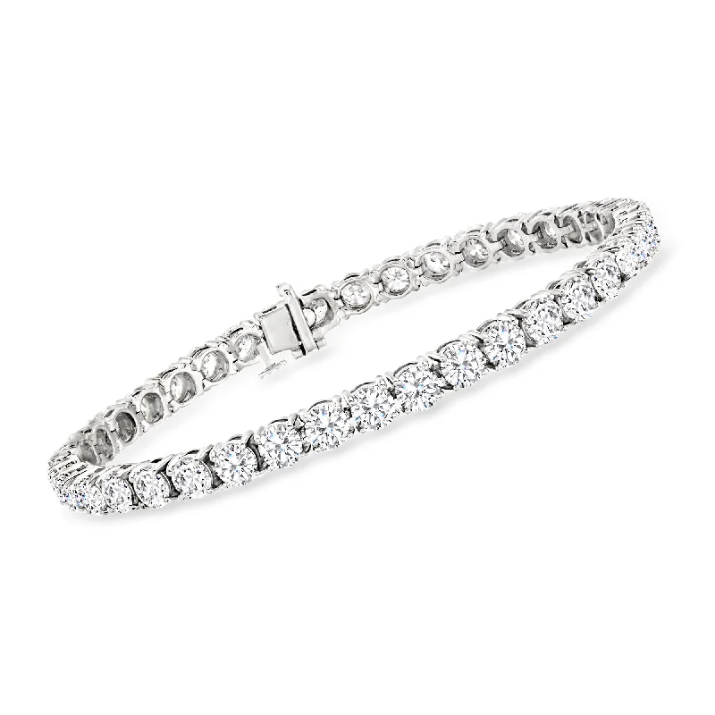 Ross-Simons Diamond Tennis Bracelet in 14kt White Gold