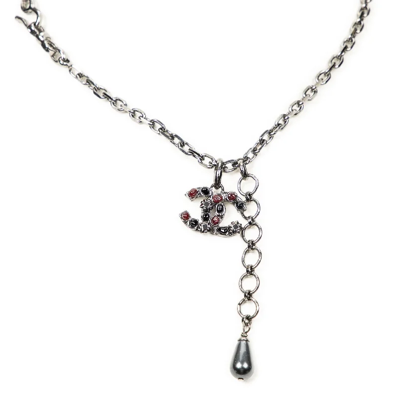 CC Rhinestone Chain Necklace