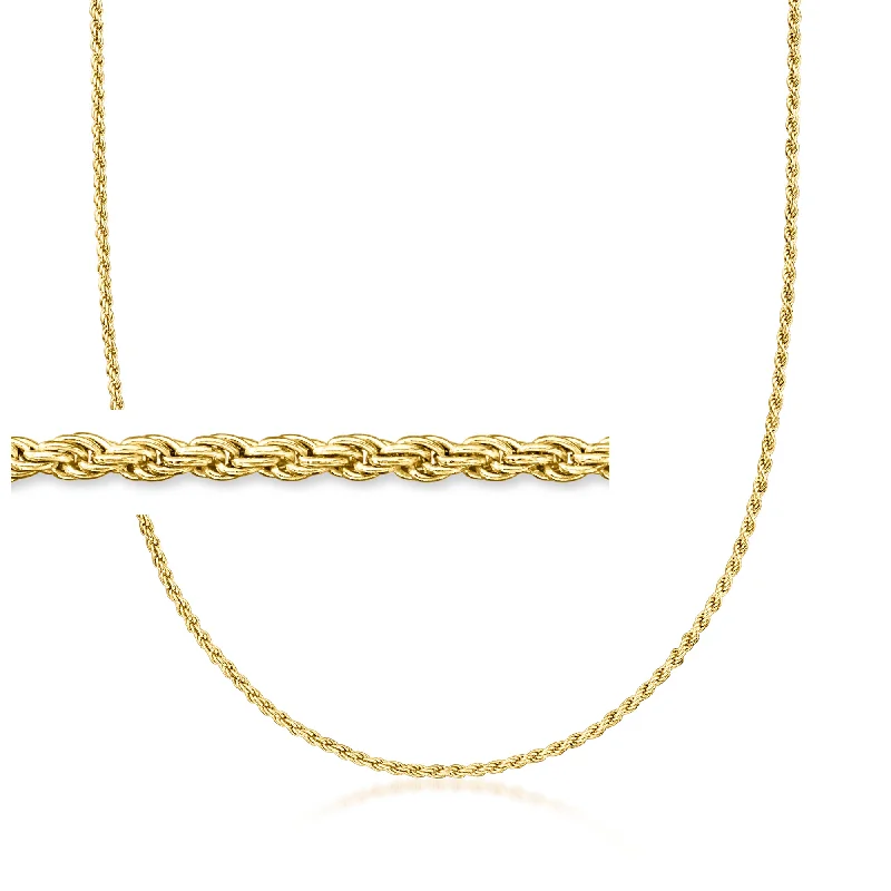 RS Pure by Ross-Simons Italian 2mm 18kt Gold Vermeil Rope-Chain Necklace