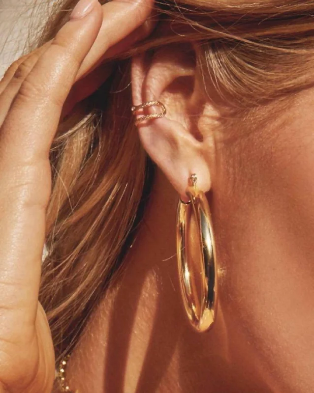 Amalfi Tube Hoops In Gold