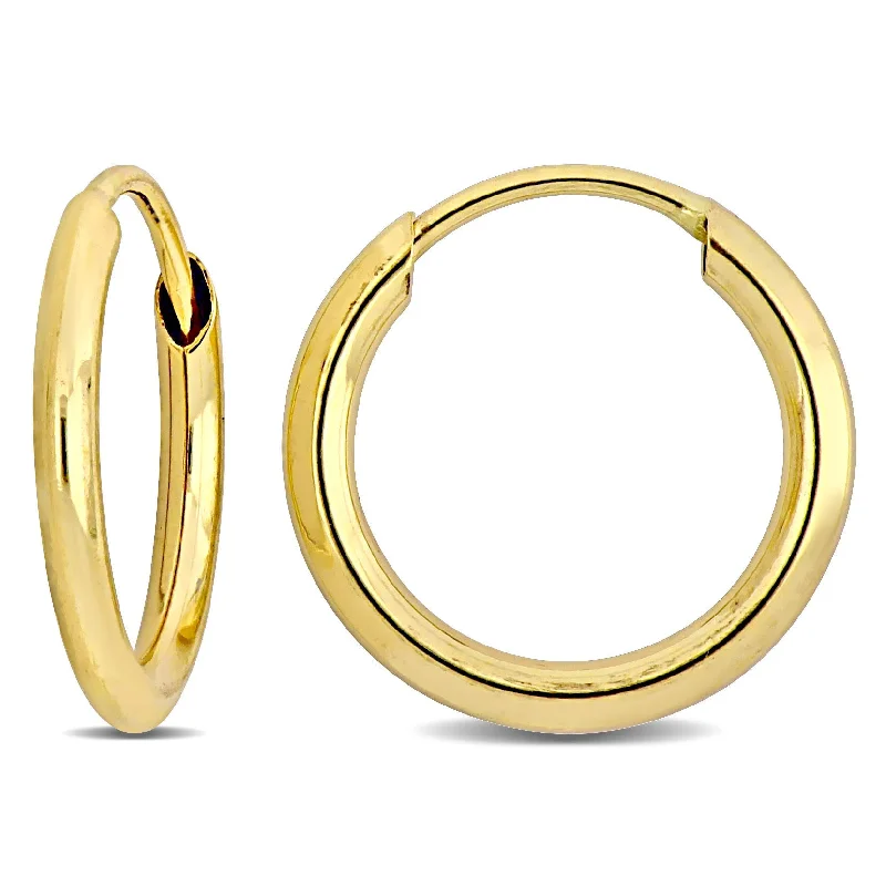 Mimi & Max 11mm Hoop Earrings in 14k Yellow Gold