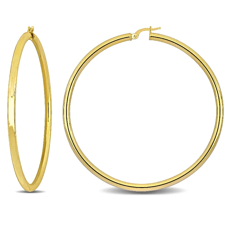 Mimi & Max 65mm Hoop Earrings in 14k Yellow Gold