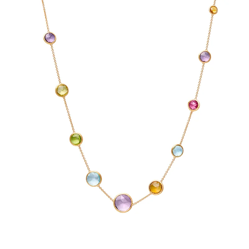 Jaipur Long Gemstone Necklace