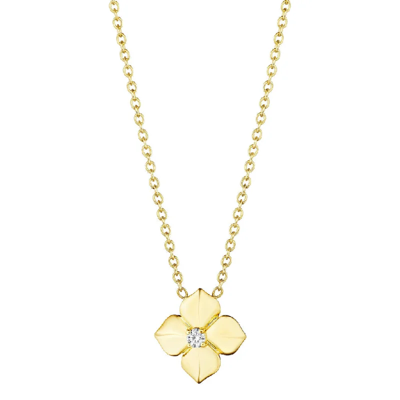 Diamond Flower Necklace