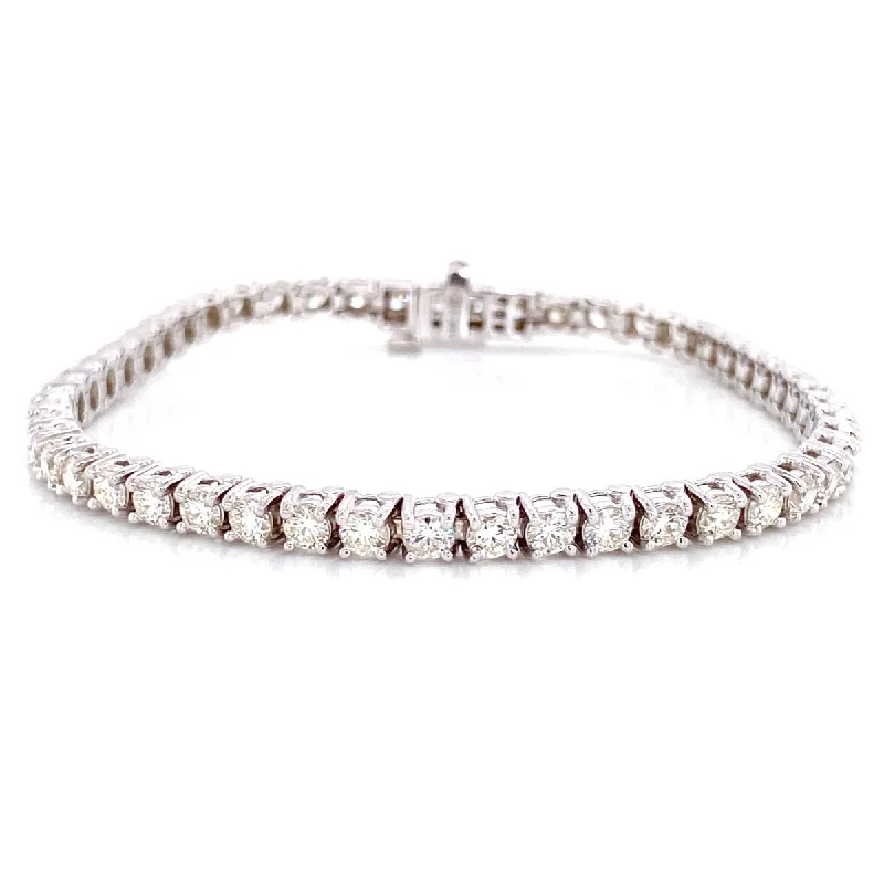 Bremer Jewelry Tennis Diamond Bracelet in 14K White Gold (5.00ctw)