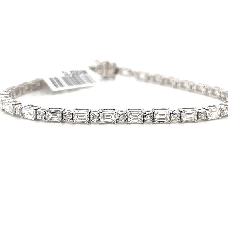 Bremer Jewelry Tennis Diamond Bracelet in 14K White Gold (6.60ctw)