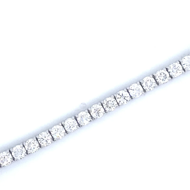 Bremer Jewelry Tennis Diamond Bracelet in 18K White Gold (10.56ctw)