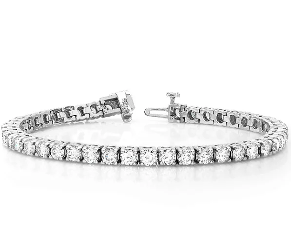 Bremer Jewelry Tennis Diamond Bracelet in 18K White Gold (3.90ctw)