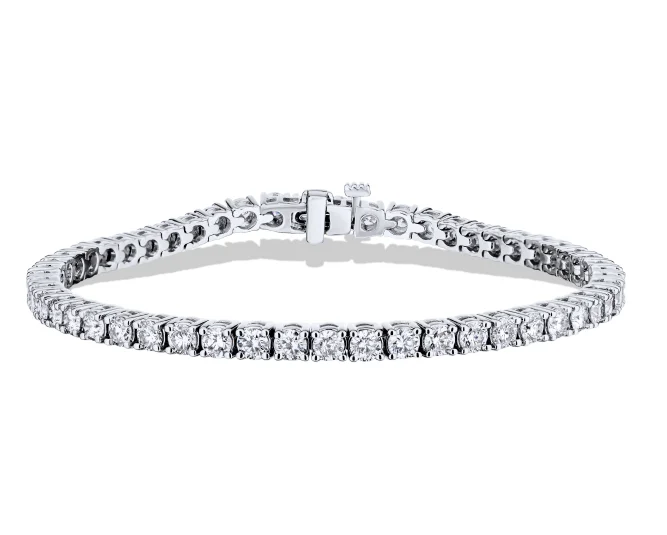 Bremer Jewelry Tennis Diamond Bracelet in 18K White Gold (5.30ctw)