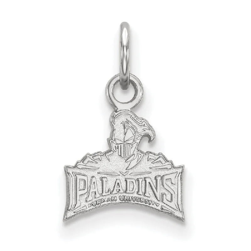 10k White Gold Furman U XS (Tiny) Logo Charm or Pendant