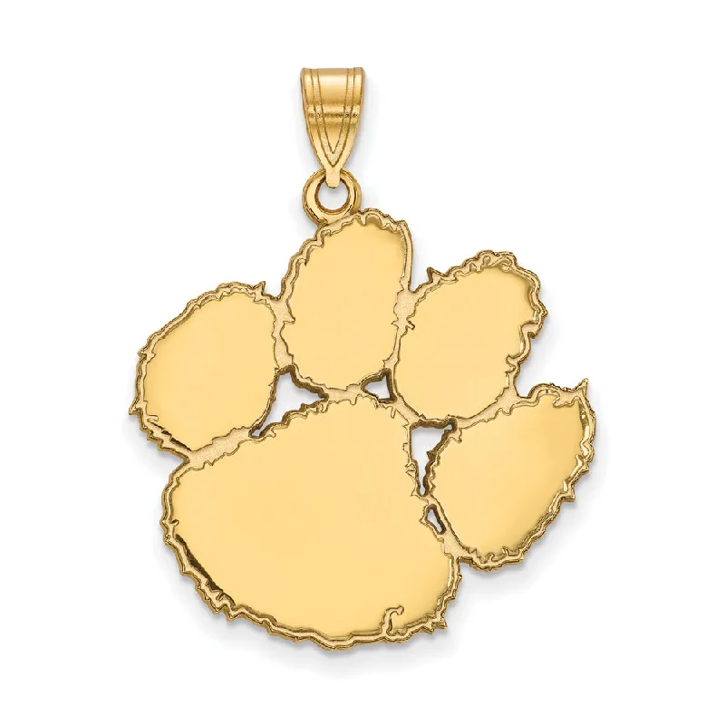 10k Yellow Gold Clemson U XL Pendant