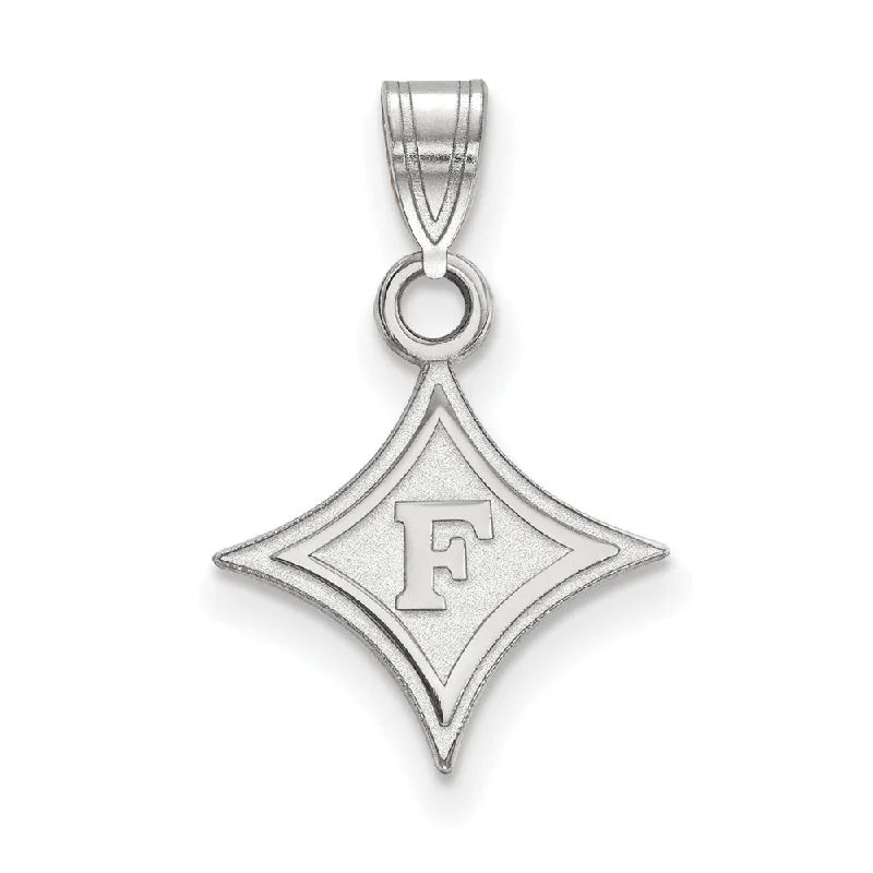 14k White Gold Furman U Small Rhombus Pendant