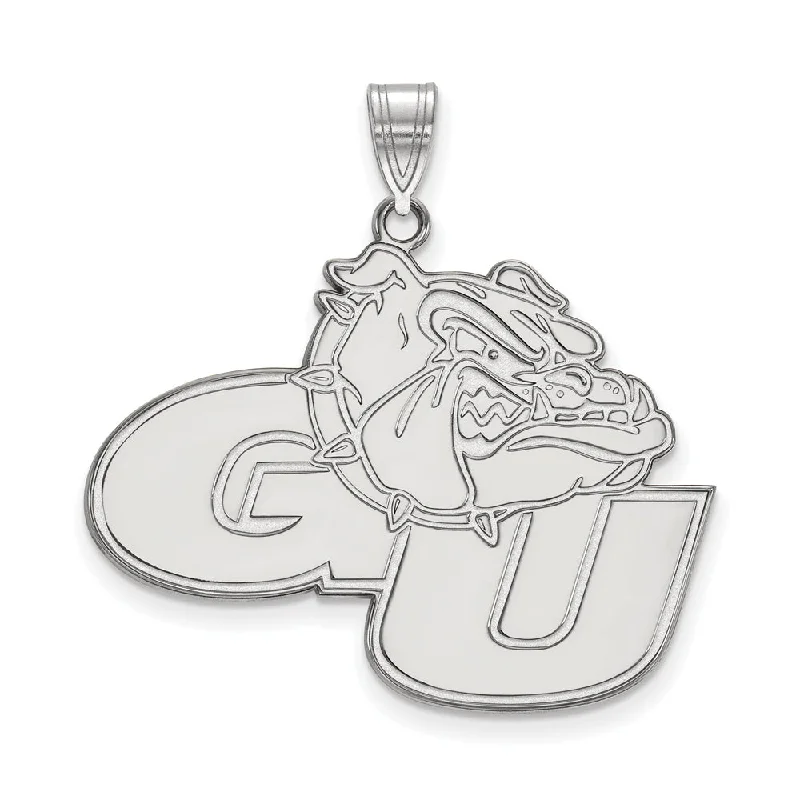 14k White Gold Gonzaga U XL Pendant