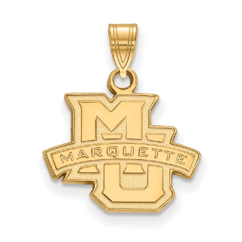 14k Yellow Gold Marquette U Small Logo Pendant