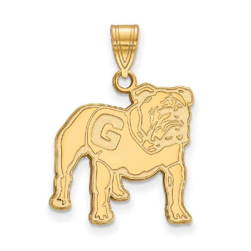 14k Yellow Gold U. of Georgia Large Mascot Logo Pendant