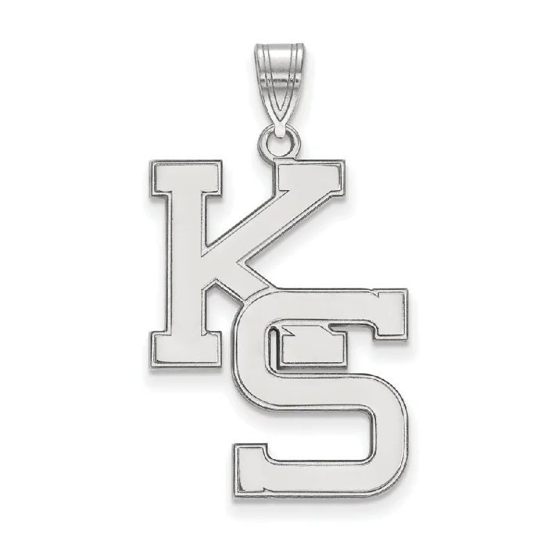 Sterling Silver Kansas State XL Pendant