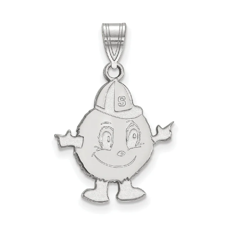 Sterling Silver Syracuse U. Large Mascot Pendant