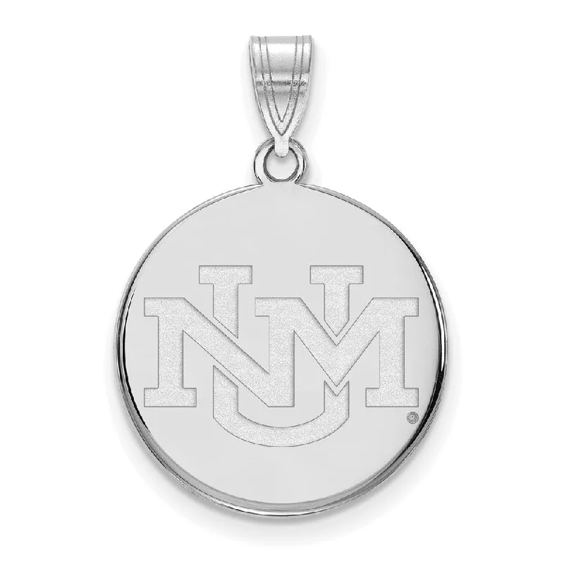 Sterling Silver U. of New Mexico Large Pendant