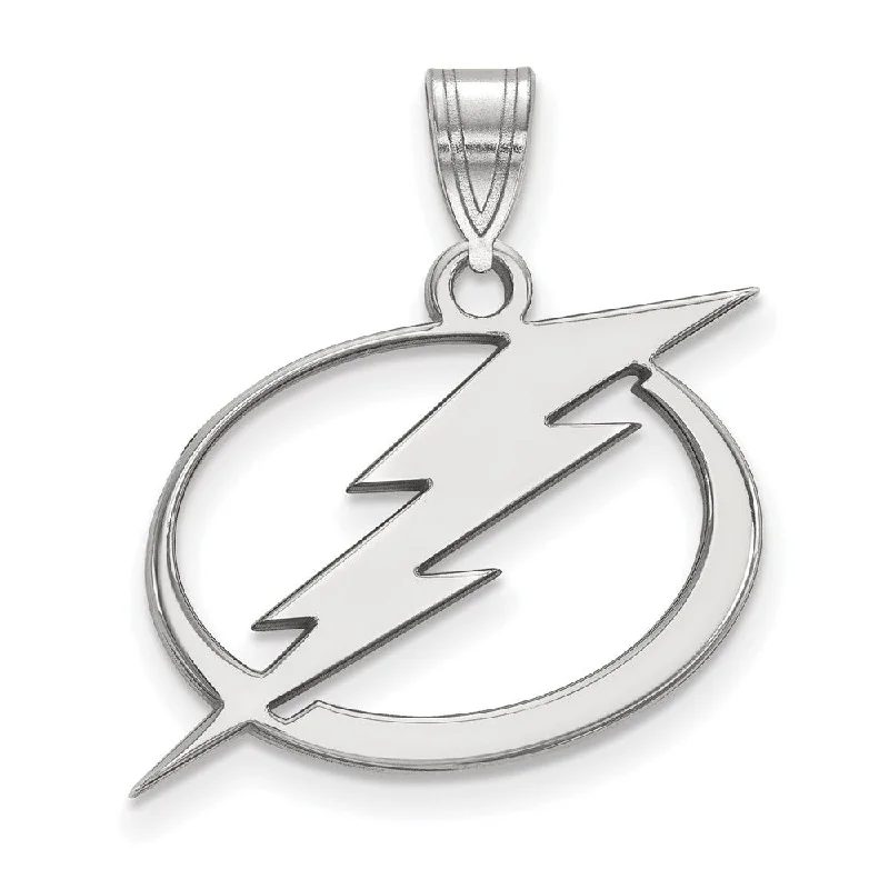 Sterling Silver NHL Tampa Bay Lightning Large Pendant