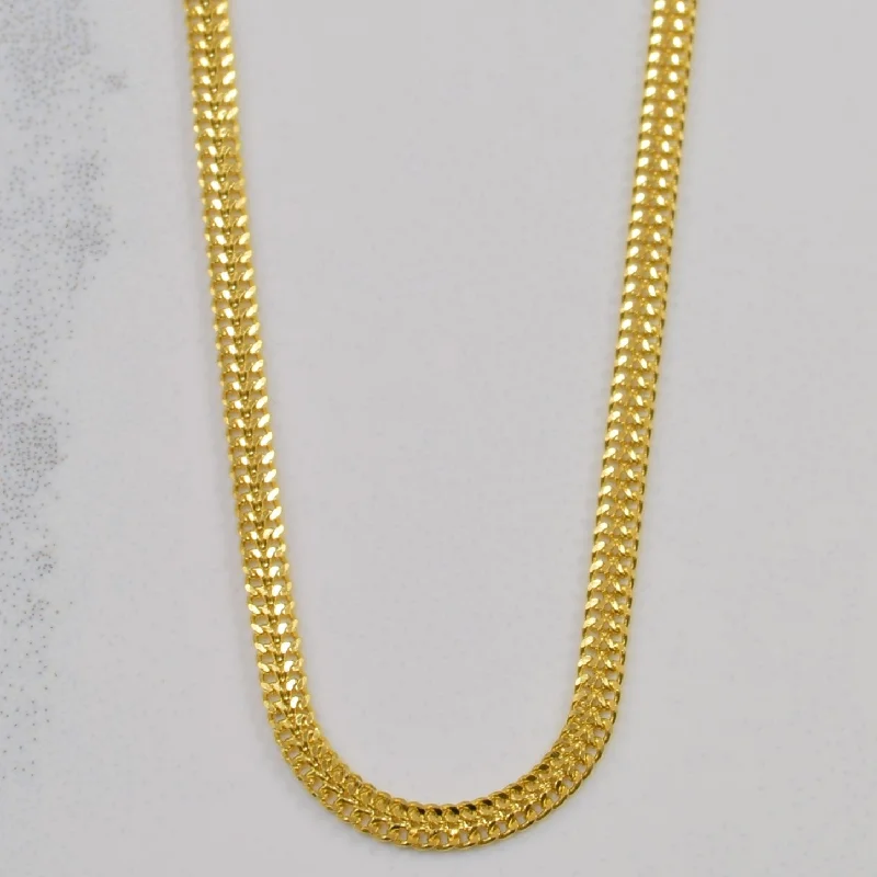 The Perfect Jewelry Piece At The Perfect Discount 10k Yellow Gold Bismark Chain | 17.5" |