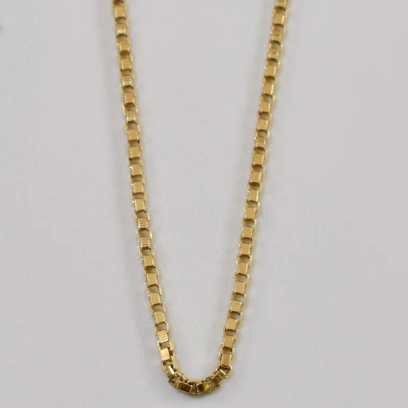 Exclusive Online Jewelry Sale – Don't Wait 10k Yellow Gold Box Chain | 17" |