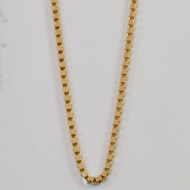 Don't Miss These Dazzling Jewelry Discounts 10k Yellow Gold Box Chain | 16" |