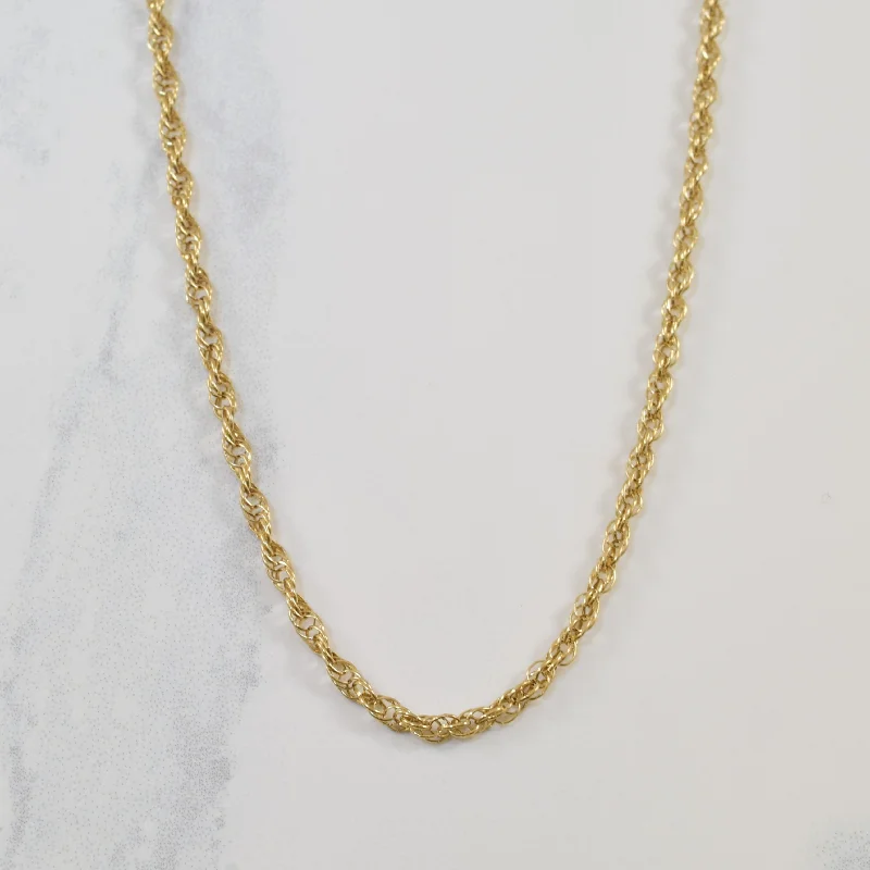 Flash Sale On Elegant Jewelry – Don't Miss Out 10k Yellow Gold Prince of Wales Chain | 20" |