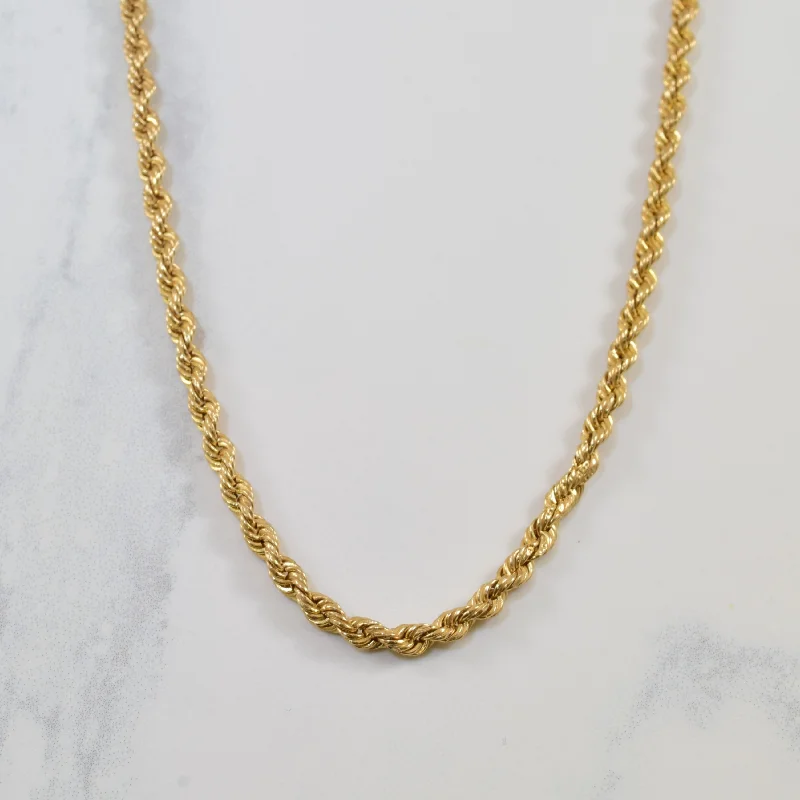 Exclusive Jewelry Sale – Grab Timeless Pieces Now 10k Yellow Gold Rope Chain | 30" |