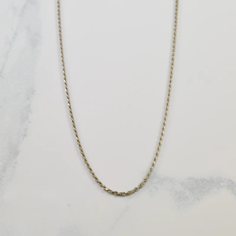 Unmissable Jewelry Sale – Shop Before It's Too Late 14k White Gold Fine Rope Chain | 18" |