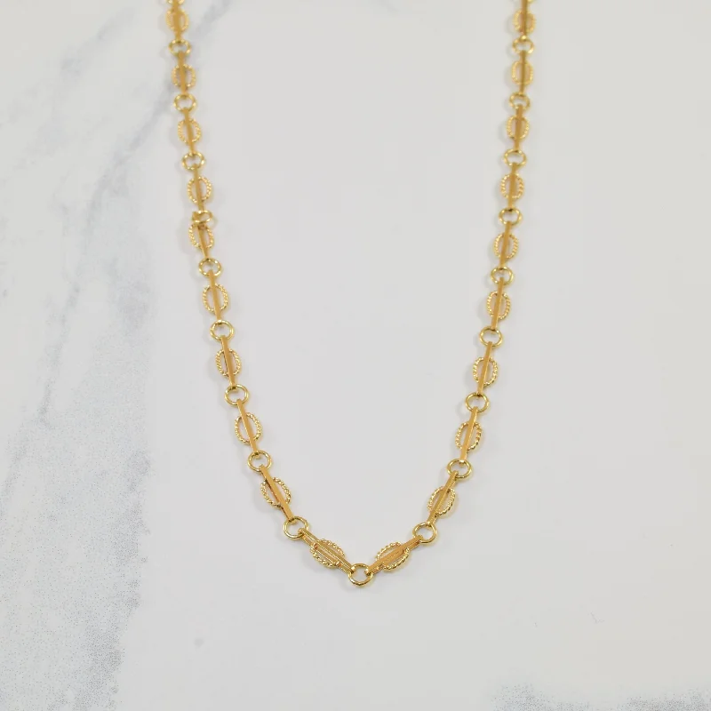 Jewelry Sale Alert – Shop Timeless Elegance Today 14k Yellow Gold Fancy Link Chain | 20" |