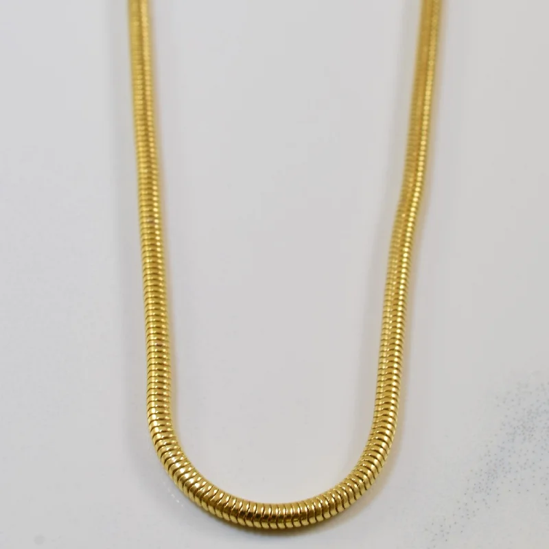 The Ultimate Jewelry Sale – Shop Premium Styles 14k Yellow Gold Snake Chain | 17.5" |