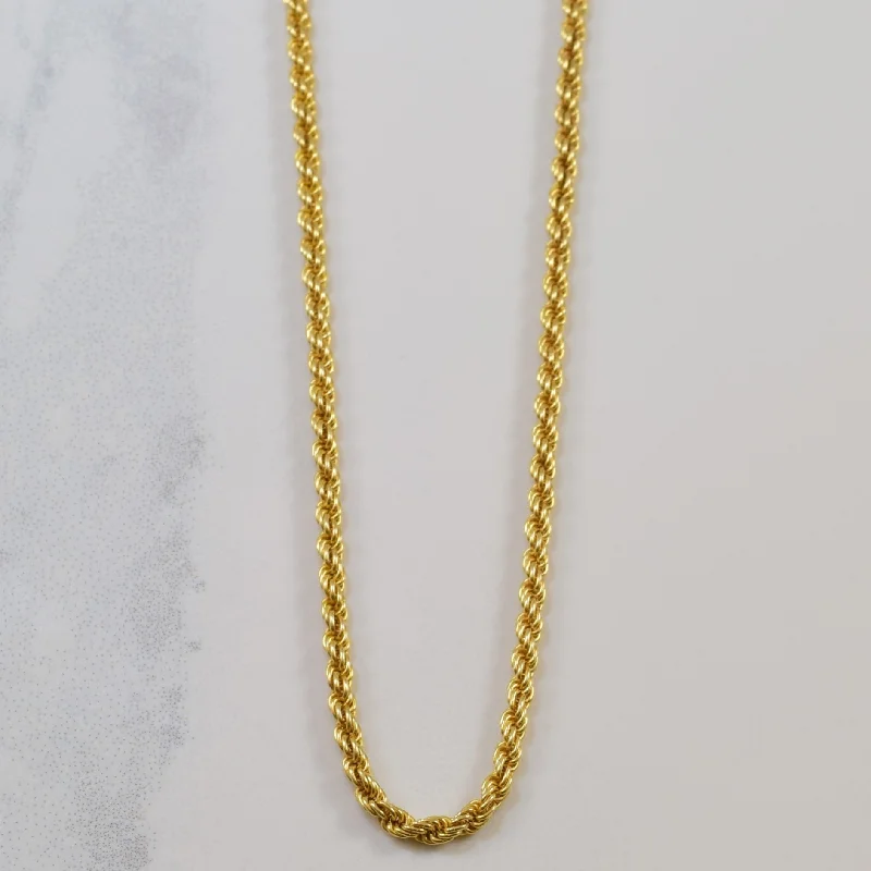 Get The Jewelry You Love At A Price You Love 14k Yellow Gold Twisted Rope Chain | 24" |