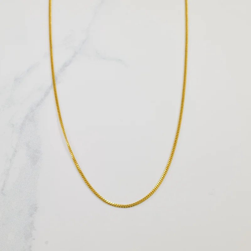 Celebrate With Sparkle – Jewelry Sale Now Live 22k Yellow Gold Fine Curb Chain | 16" |