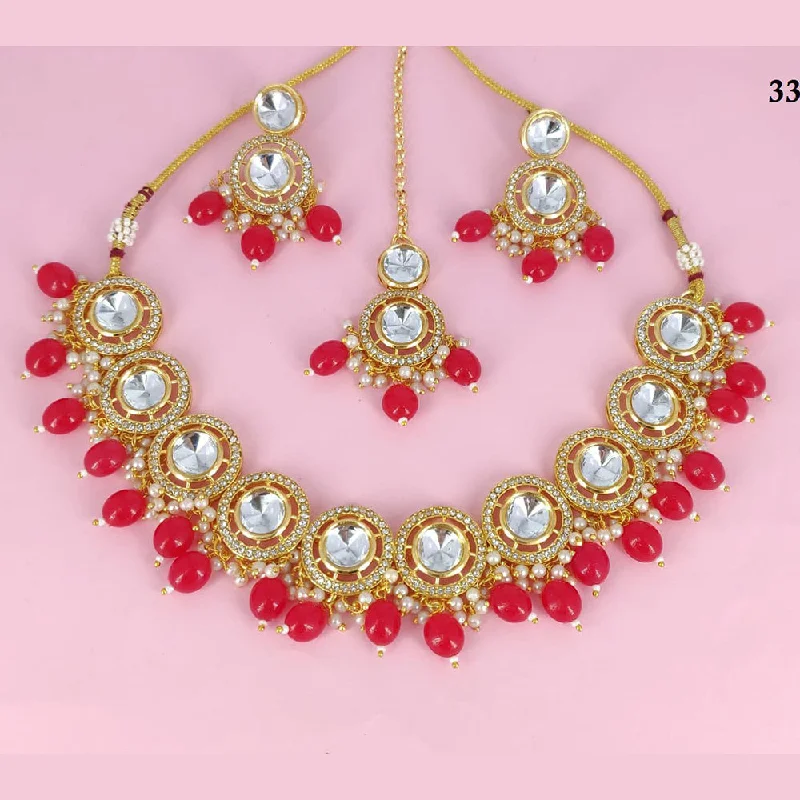 Dazzle In Elegance With Our Biggest Jewelry Sale Corbeda Fashion Gold Plated Crystal Necklace Set