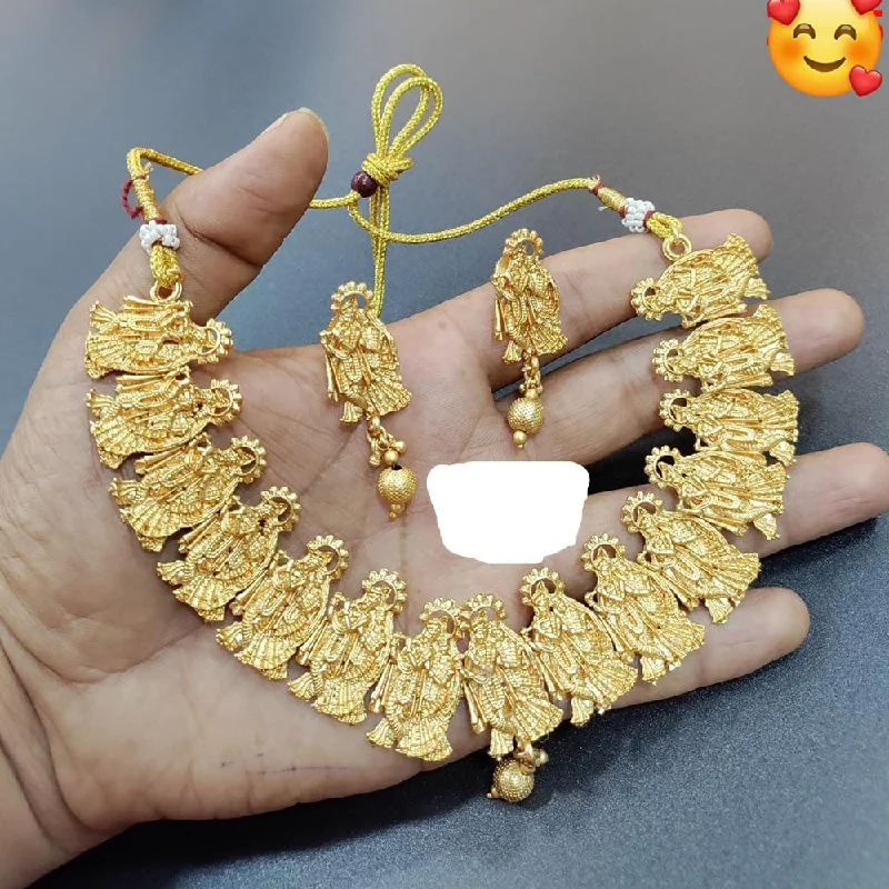 Dainty And Elegant Jewelry Now At Reduced Prices Kavita Art Gold Plated Temple Necklace Set