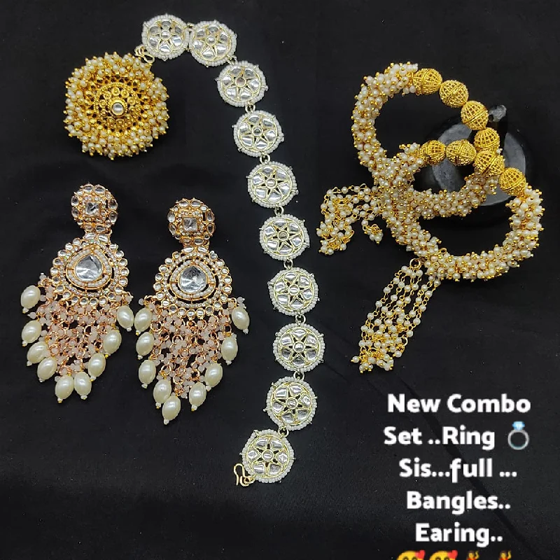 Elegant Jewelry, Affordable Luxury – Shop Now Lucentarts Jewellery Gold Plated Jewellery Combo Set