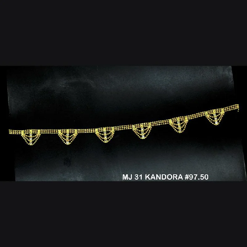 Jewelry Deals That Outshine The Rest Mahavir Gold Plated Chain Kamarband - MJ 31 KANDORA