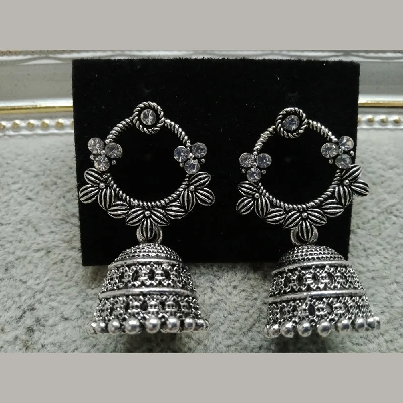 Final Call For Exquisite Jewelry At Reduced Rates Tahura Oxidised Plated Jhumki Earrings