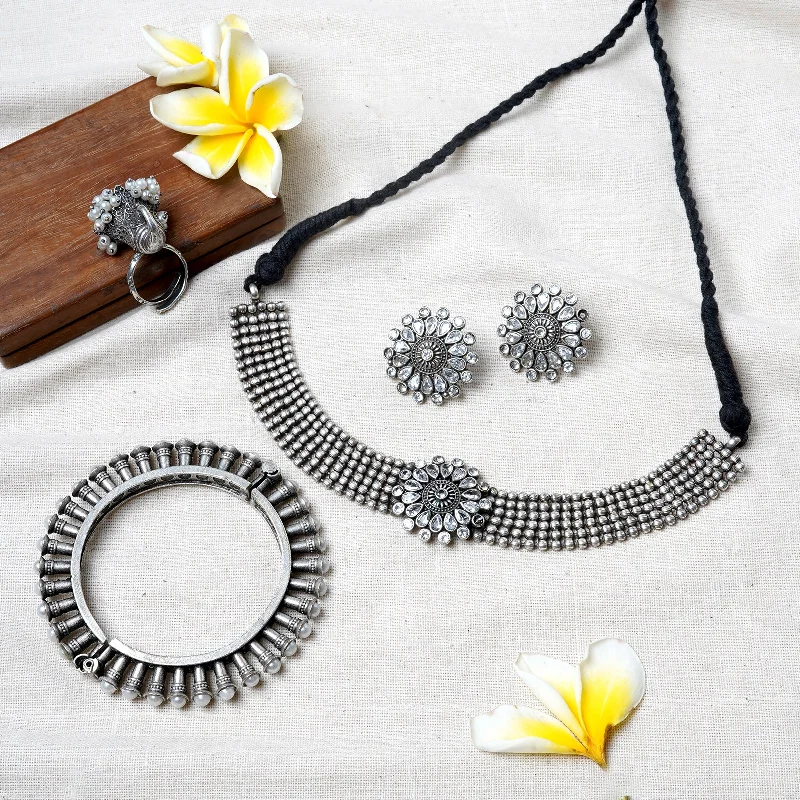 Holiday Jewelry Sale – Perfect Gifts At The Best Prices Teejh Jaamani Silver Oxidised Jewelry Gift Set