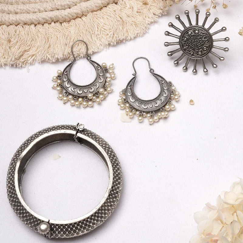 Exclusive Jewelry Sale – Shine For Less Teejh Padnui Silver Oxidised Jewelry Gift Set