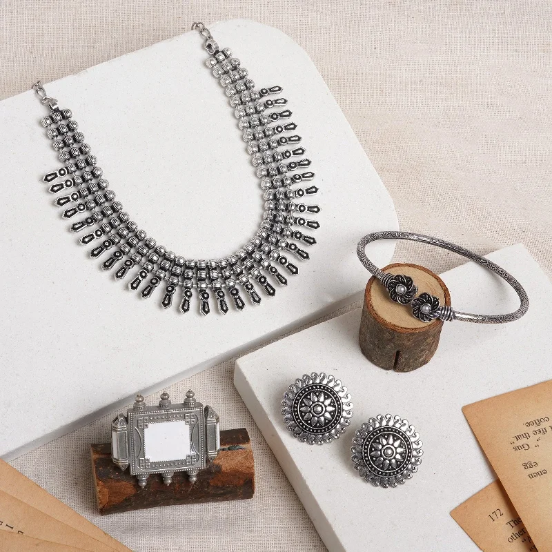 Gorgeous Jewelry, Limited-Time Savings Teejh Sarnath Oxidised Silver Jewellery Gift Set