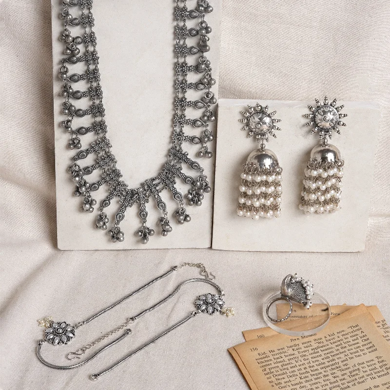 Fine Jewelry, Limited-Time Offers Available Teejh Varanasi Oxidised Silver Jewellery Gift Set