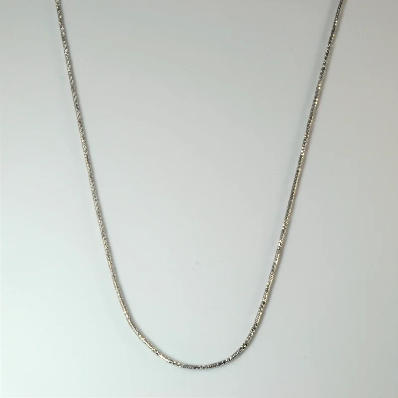 Shine In Style – Shop Jewelry Discounts Today 14k White Gold Sparkle Cut Snake Chain | 16" |