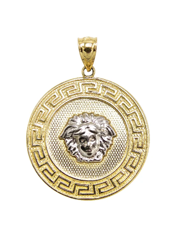 10K Gold Medusa Head Pendant | 7.2 Grams